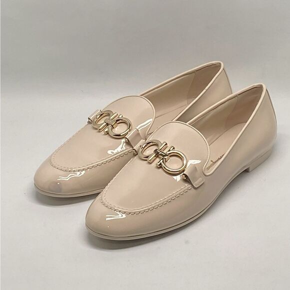 Salvatore Ferragamo Trifoglio Patent Gancini Horsebit Loafers size 8 - Picture 2 of 14